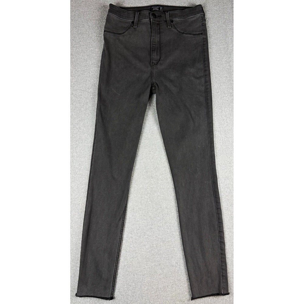 Abercrombie & Fitch Jeans Womens 29 8 Ultra High Rise Legging Gray Raw Hem